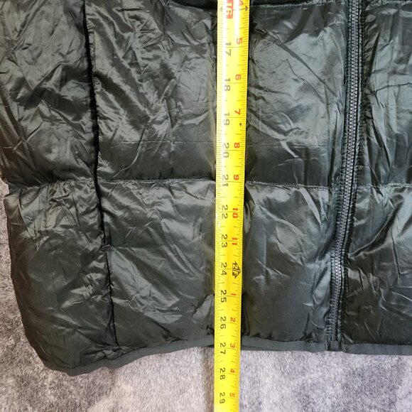 UNIQLO Ultra Light Down Vest Lightweight Green Large Zip Pockets w/bag Outdoor - Picture 6 of 8